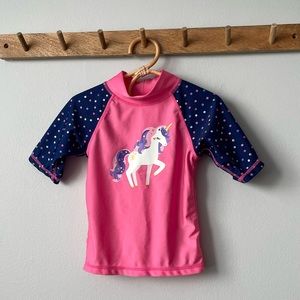 UV Skinz Unicorn Rash Guard Size 4T